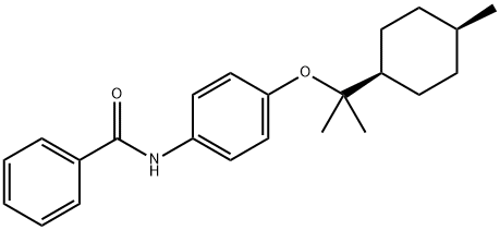 4-(cis-4-Menthan-8-yloxy)benzanilide Struktur