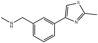 N-METHYL-N-[3-(2-METHYL-1,3-THIAZOL-4-YL)BENZYL]AMINE Struktur