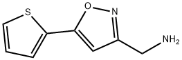 (5-THIEN-2-YLISOXAZOL-3-YL)METHYLAMINE Struktur