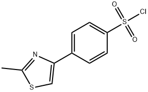 4-(2-METHYL-1,3-THIAZOL-4-YL)BENZENESULFONYL CHLORIDE Struktur