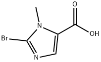 1H-IMIDAZOLE-5-CARBOXYLIC ACID, 2-BROMO-1-METHYL- Struktur