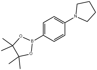 1-[4-(4,4,5,5-TETRAMETHYL-1,3,2-DIOXABOROLAN-2-YL)PHENYL]PYRROLIDINE Struktur