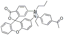 2'-[(4-acetylphenyl)amino]-6-(dipropylamino)spiro[isobenzofuran-1[3H]-9'[9H]-xanthene]-3-one Struktur