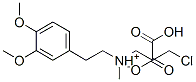 (3-chloropropyl)(3,4-dimethoxyphenethyl)methylammonium hydrogen oxalate Struktur