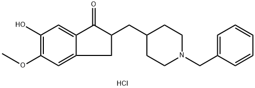 6-O-DESMETHYL DONEPEZIL HYDROCHLORIDE Struktur