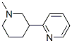 N-methyl-3-(2-pyridyl)piperidine Struktur