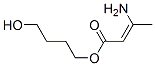 4-hydroxybutyl 3-amino-2-butenoate Struktur