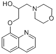 4-Morpholineethanol, alpha-((8-quinolinyloxy)methyl)- Struktur