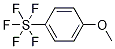 1-Methoxy-4-(pentafluorosulfanyl)benzene Struktur