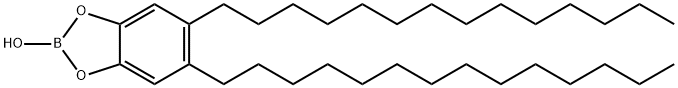 2-hydroxy-5,6-ditetradecyl-1,3,2-benzodioxaborole Struktur