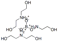 bis[bis(2-hydroxyethyl)ammonium] (2-hydroxyethyl)ammonium orthoborate  Struktur