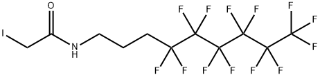 N-(4,4,5,5,6,6,7,7,8,8,9,9,9-Tridecafluorononyl)iodoacetamide Struktur