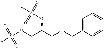 [S,(+)]-3-O-Benzyl-L-glycerol 1,2-di(methanesulfonate) Struktur