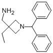 [(1-BENZHYDRYL-3-ETHYLAZETIDIN-3-YL)METHYL]AMINE Struktur