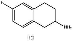 6-FLUORO-1,2,3,4-TETRAHYDRO-NAPHTHALEN-2-YLAMINE HYDROCHLORIDE Struktur