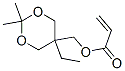 (5-ethyl-2,2-dimethyl-1,3-dioxan-5-yl)methyl acrylate Struktur