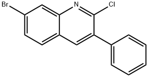 7-BROMO-2-CHLORO-3-PHENYLQUINOLINE 結(jié)構(gòu)式