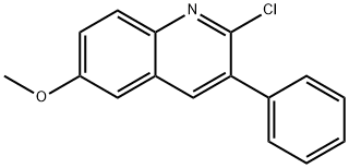 2-CHLORO-6-METHOXY-3-PHENYLQUINOLINE Struktur