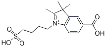 5-Carboxy-2,3,3-triMethyl-1-(4-sulfobutyl)-3H-indoliuM Struktur