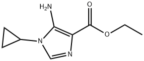 ethyl 5-aMino-1-cyclopropyl-1H-iMidazole-4-carboxylate Struktur