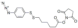 2,5-Pyrrolidinedione, 1-((6-((4-azidophenyl)dithio)-1-oxohexyl)oxy)- Struktur