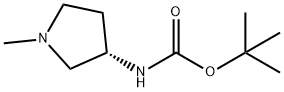 S-1-Methyl-3-(Boc-aMino)pyrrolidine Struktur