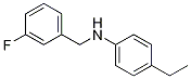 4-Ethyl-N-(3-fluorobenzyl)aniline Struktur