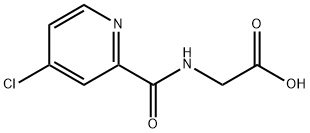 2-{[(4-Chloro-2-pyridinyl)carbonyl]amino}-acetic acid Struktur