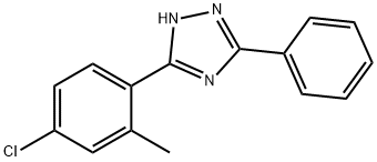 3-(4-Chloro-o-tolyl)-5-phenyl-1H-1,2,4-triazole Struktur