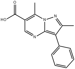 2,7-DIMETHYL-3-PHENYL-PYRAZOLO[1,5-A]PYRIMIDINE-6-CARBOXYLIC ACID Struktur