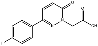 2-[3-(4-fluorophenyl)-6-oxo-pyridazin-1-yl]ethanoic acid Struktur