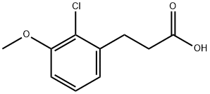 3-(2-Chloro-3-methoxyphenyl)propionic  acid Struktur