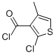 3-Thiophenecarbonylchloride,2-chloro-4-methyl-(9CI) Struktur