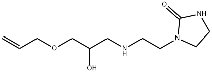 1-[2-[[3-(allyloxy)-2-hydroxypropyl]amino]ethyl]imidazolidin-2-one Struktur