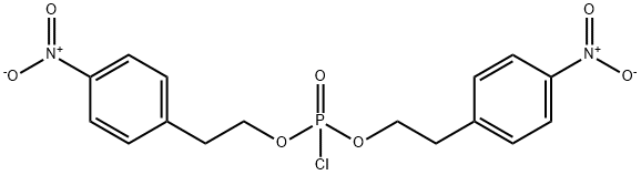 BIS[2-(P-NITROPHENYL)ETHYL] PHOSPHOROCHLORIDATE Struktur