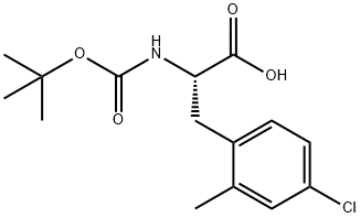 BOC-4-CHLORO-2-METHYL-DL-PHENYLALANINE Struktur