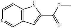 1H-Pyrrolo[3,2-c]pyridine-2-carboxylic acid, Methyl ester Struktur