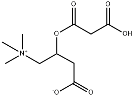 (3S)-3-(3-hydroxy-3-oxopropanoyl)oxy-4-trimethylazaniumylbutanoate Struktur