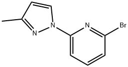 6-(3-METHYL-1H-PYRAZOL-1-YL)-2-BROMOPYRIDINE Struktur