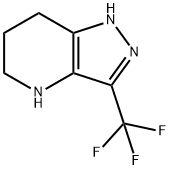 3-(trifluoroMethyl)-1H,4H,5H,6H,7H-pyrazolo[4,3-
b]pyridine Struktur