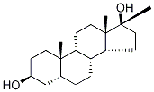 17-Methyl-5α-androstane-3β,17β-diol-d5 Struktur