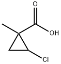 2-chloro-1-methylcyclopropanecarboxylic acid Struktur