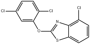 4-chloro-2-(2,5-dichlorophenoxy)benzothiazole Struktur