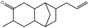 3-allyloctahydro-7-methyl-1,4-methanonaphthalen-6(2H)-one Struktur