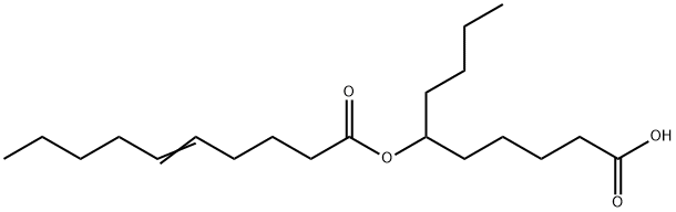 1-butyl-5-carboxypentyl 5-decenoate Struktur