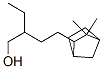 beta-ethyl-3,3-dimethylbicyclo[2.2.1]heptane-2-butanol Struktur