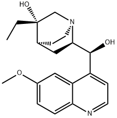 3-hydroxyhydroquinidine Struktur