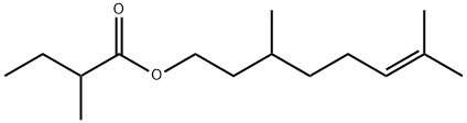 CITRONELLYL-2-METHYLBUTYRATE Struktur