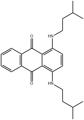 1,4-bis[(3-methylbutyl)amino]anthraquinone Struktur