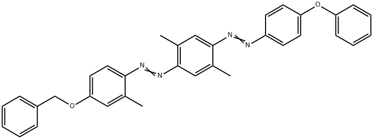 [3-[[4-(benzyloxy)-o-tolyl]azo]-p-xylene]azo(4-phenoxybenzene) Struktur